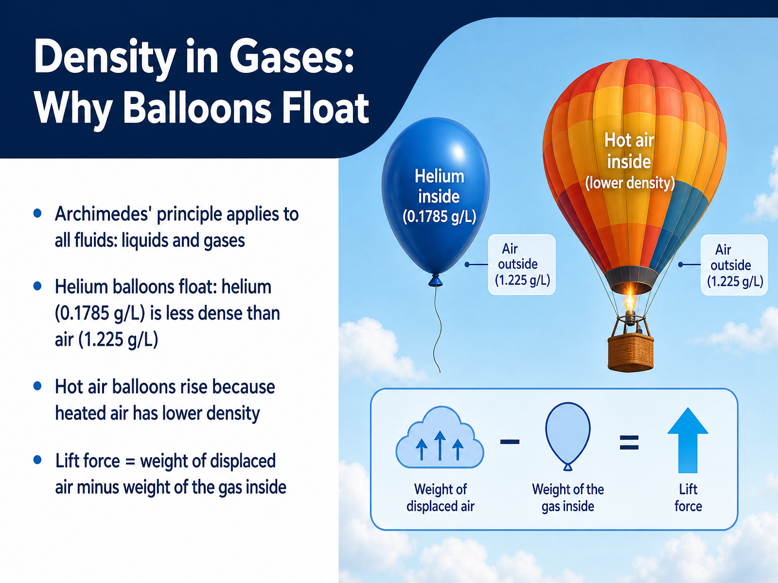 Density in Gases: Why Balloons Float