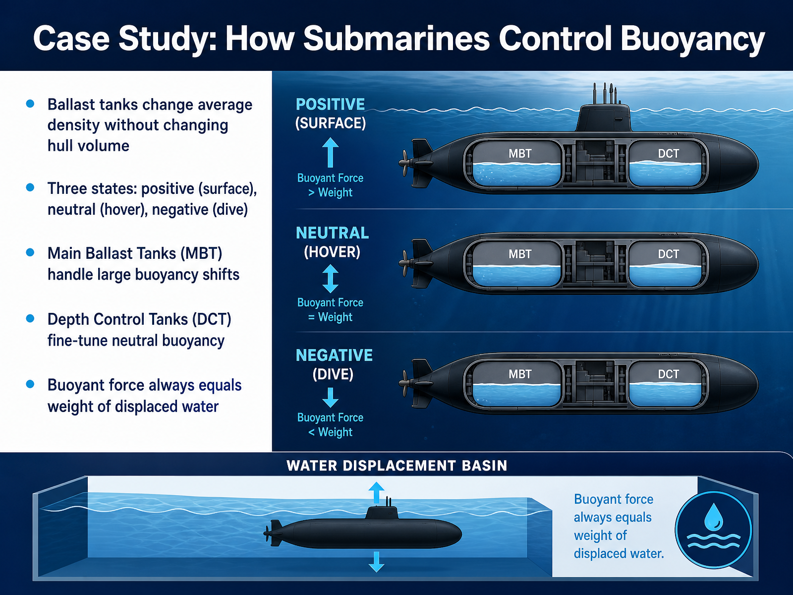 Case Study: How Submarines Control Buoyancy