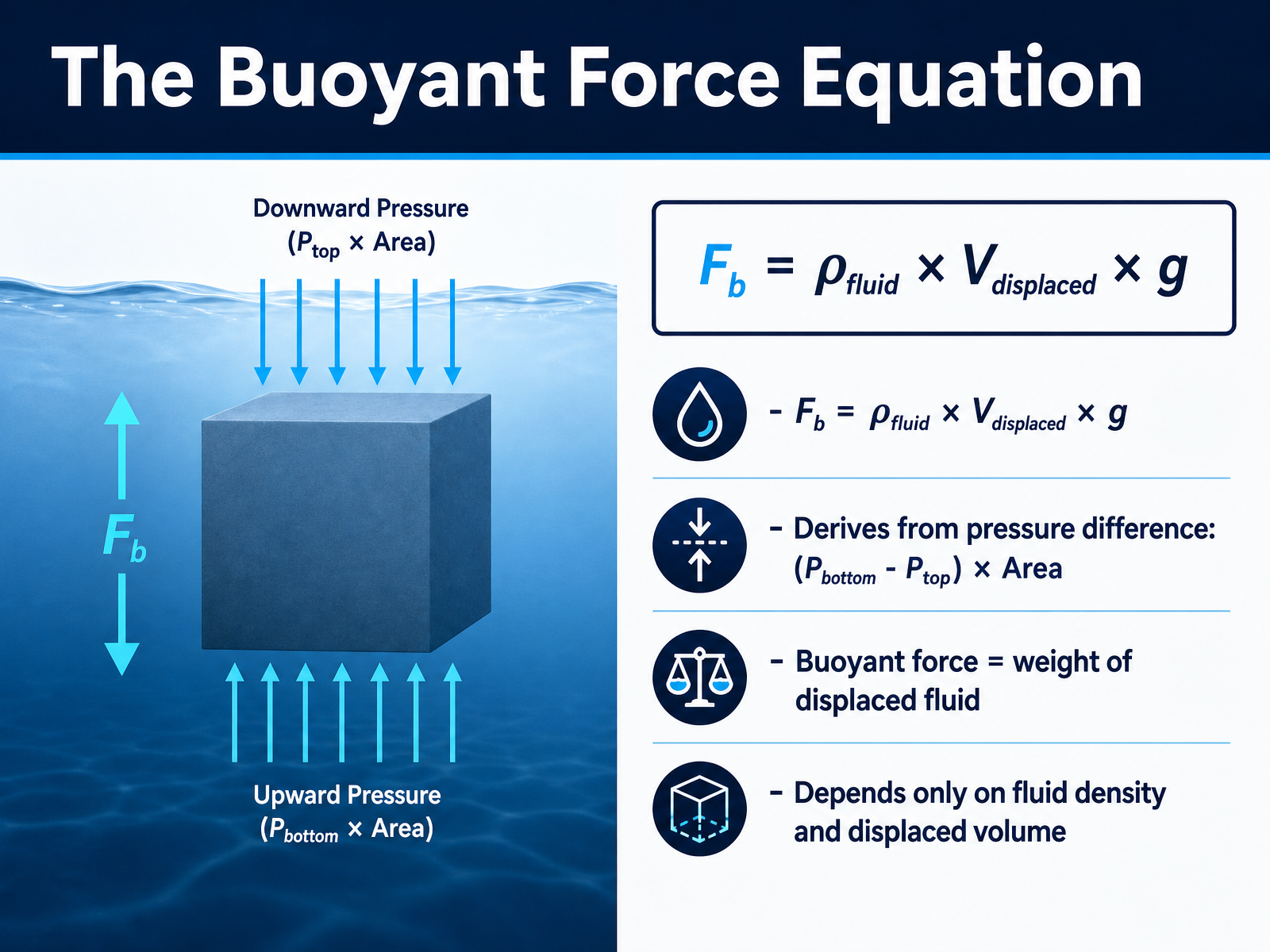 The Buoyant Force Equation