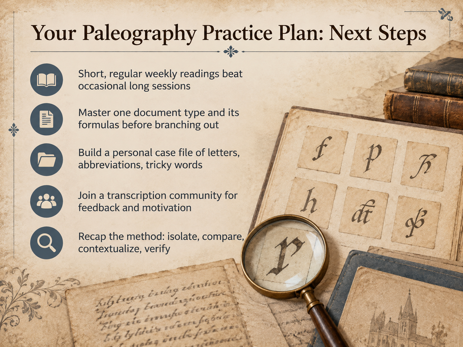 Your Paleography Practice Plan: Next Steps