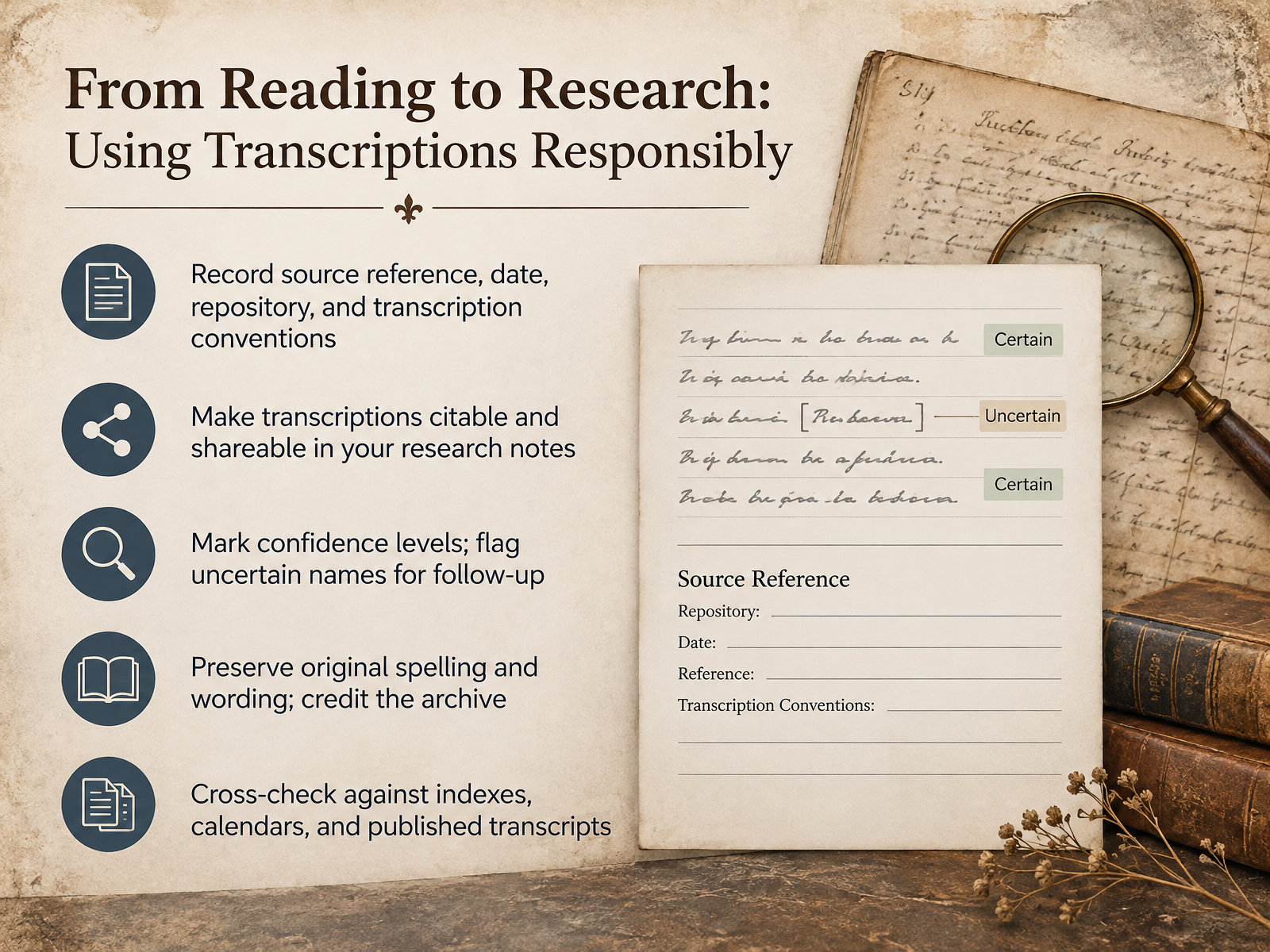 From Reading to Research: Using Transcriptions Responsibly