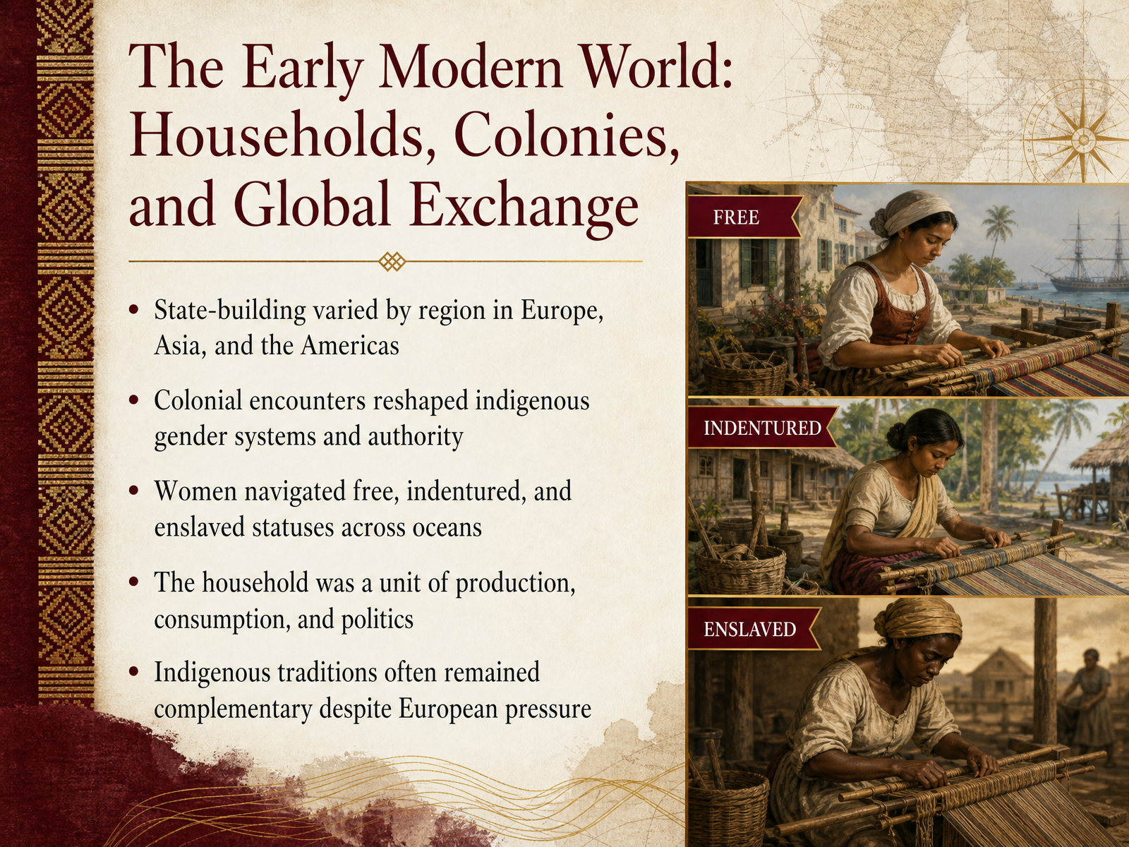 The Early Modern World: Households, Colonies, and Global Exchange