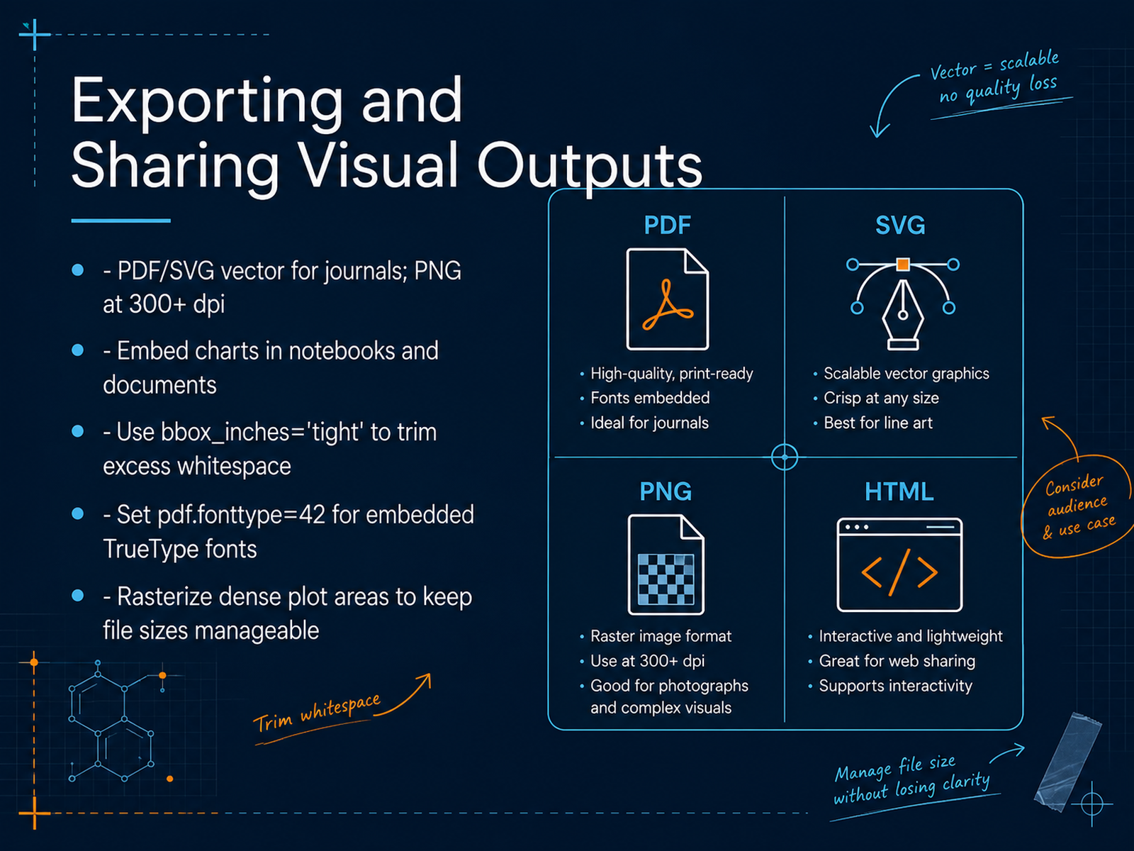 Exporting and Sharing Visual Outputs