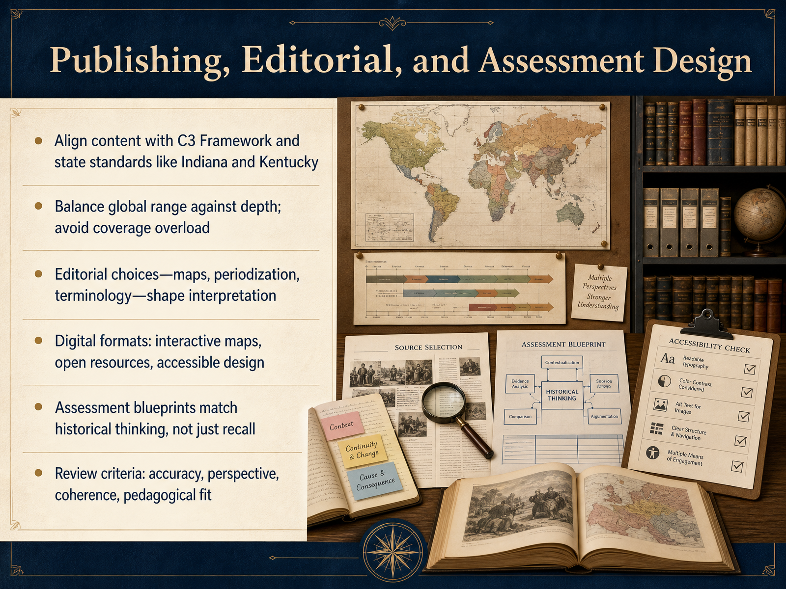 Publishing, Editorial, and Assessment Design