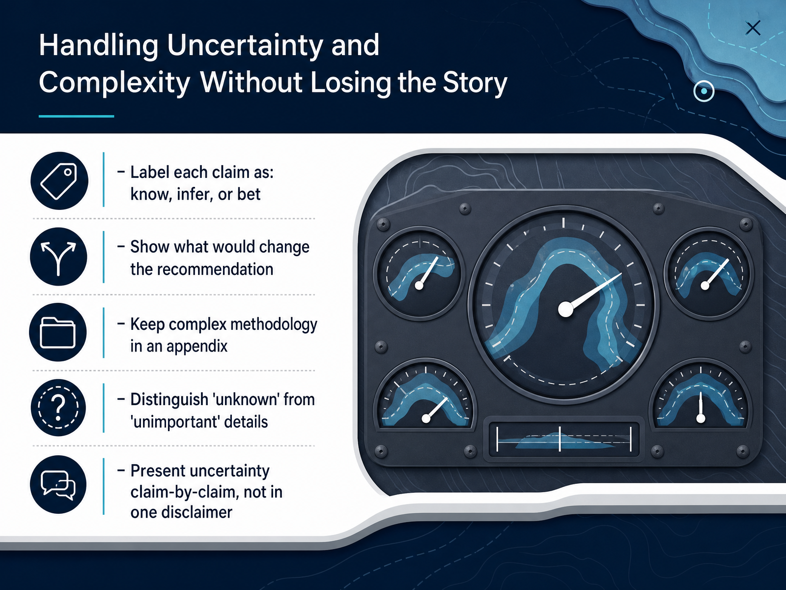 Handling Uncertainty and Complexity Without Losing the Story
