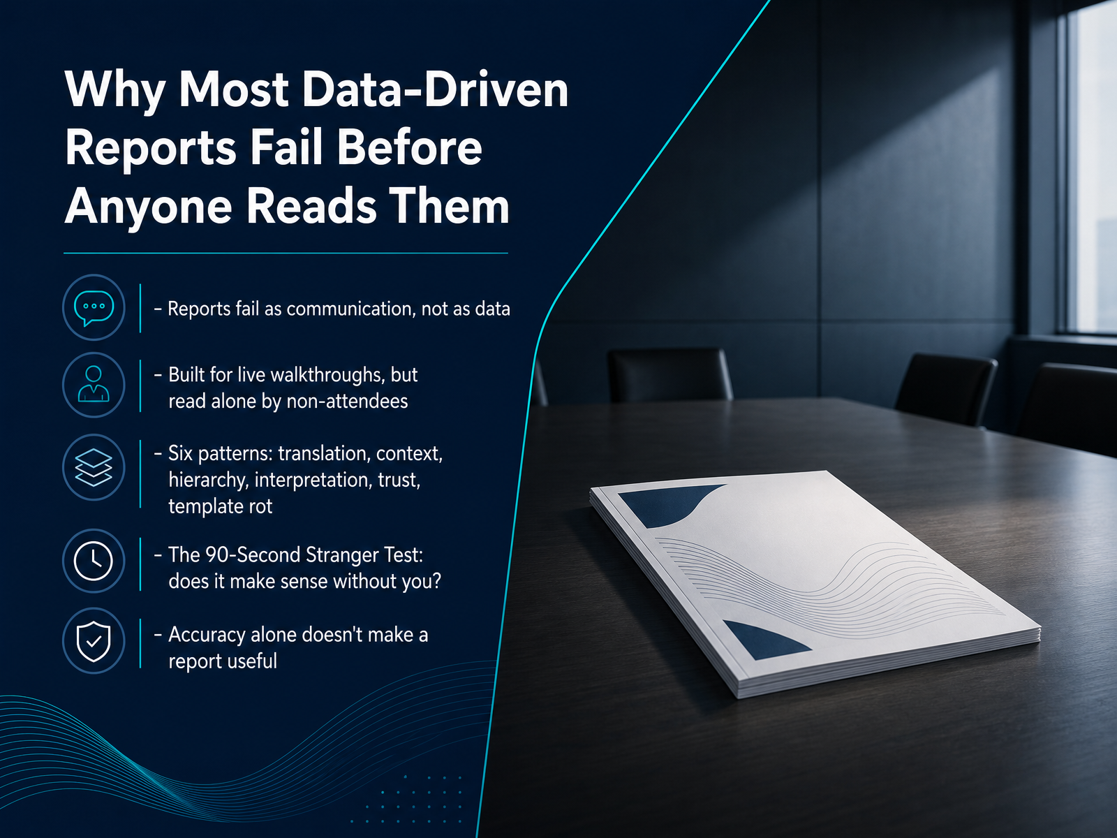 Why Most Data-Driven Reports Fail Before Anyone Reads Them