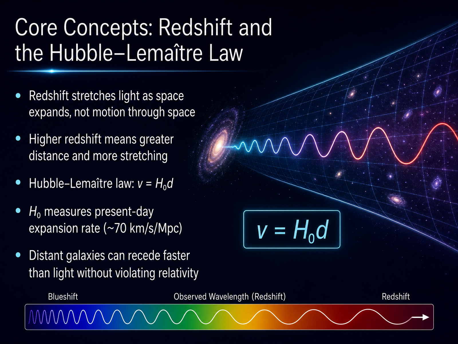 Core Concepts: Redshift and the Hubble–Lemaître Law