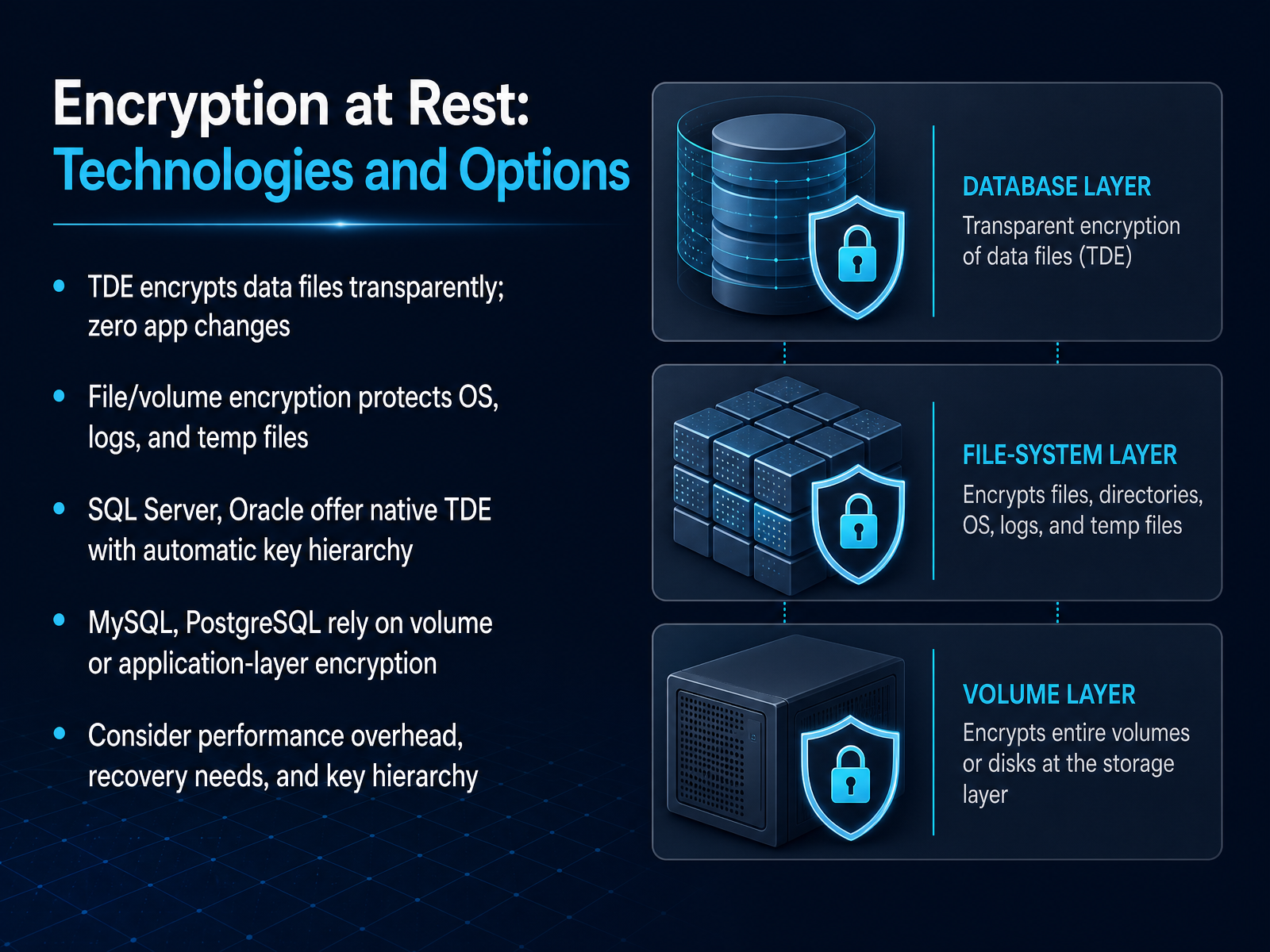 Encryption at Rest: Technologies and Options