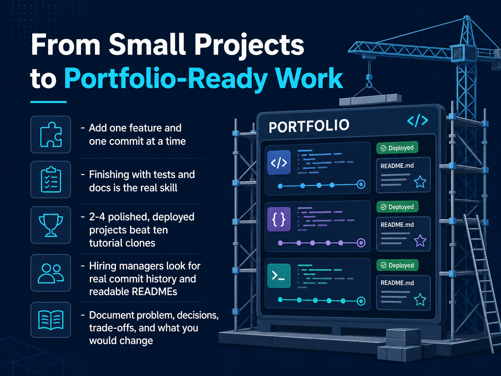 From Small Projects to Portfolio-Ready Work