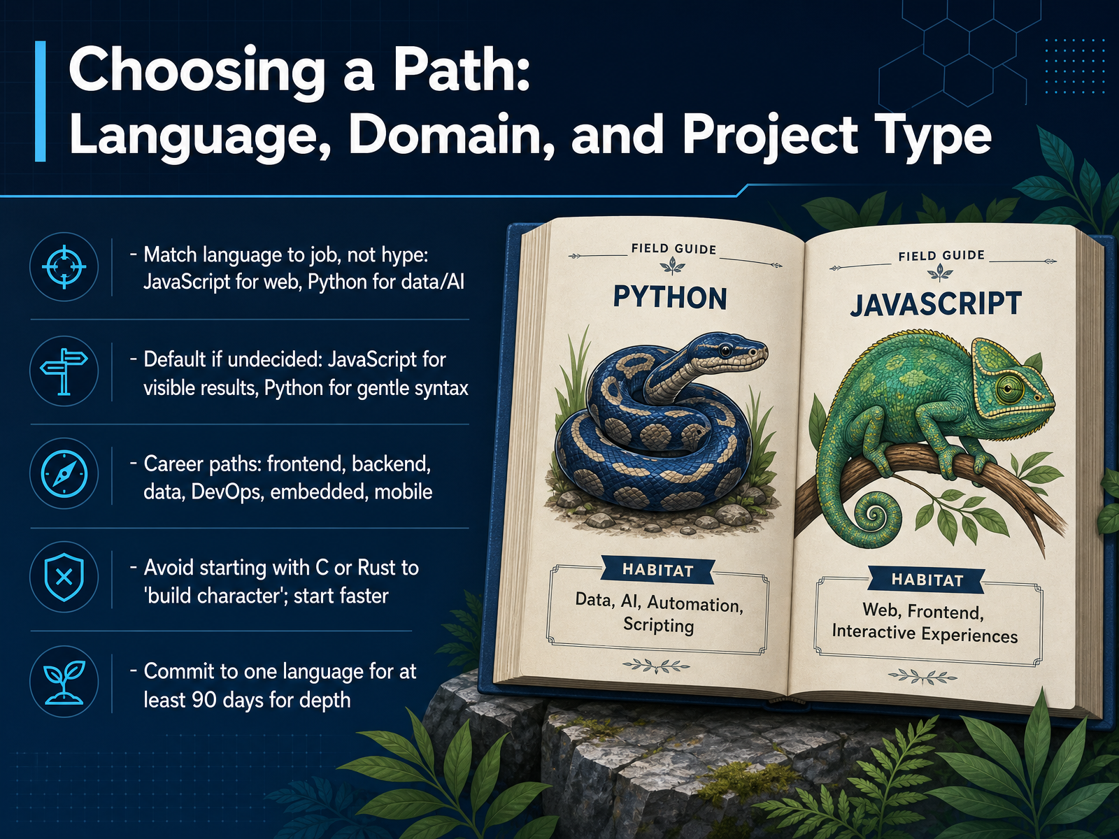 Choosing a Path: Language, Domain, and Project Type