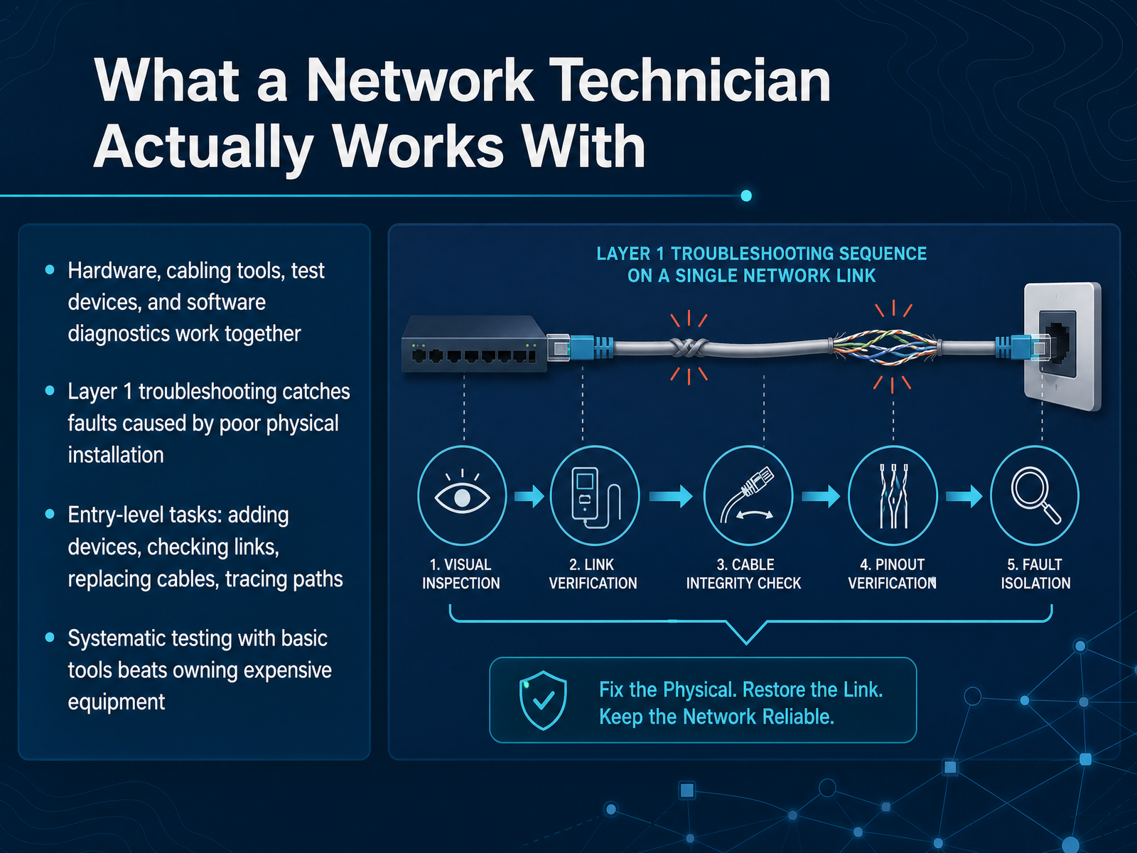 What a Network Technician Actually Works With