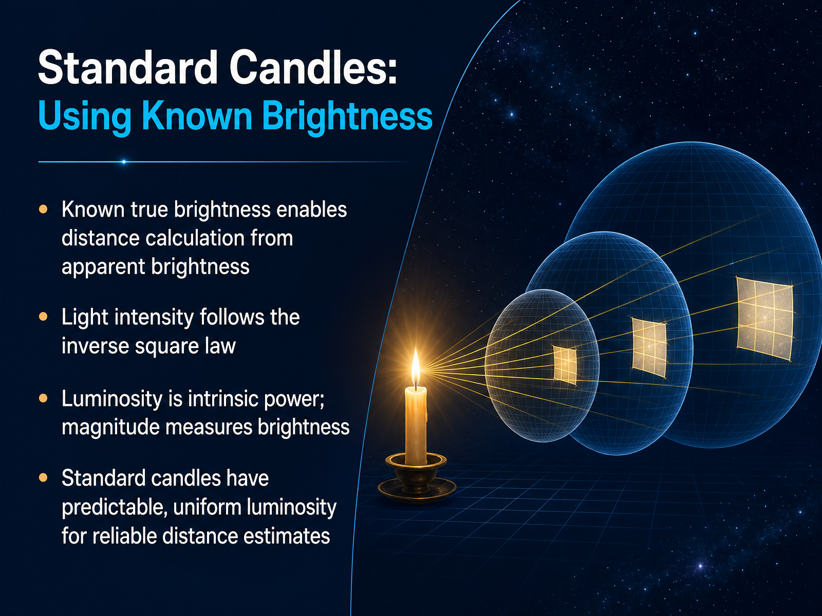 Standard Candles: Using Known Brightness