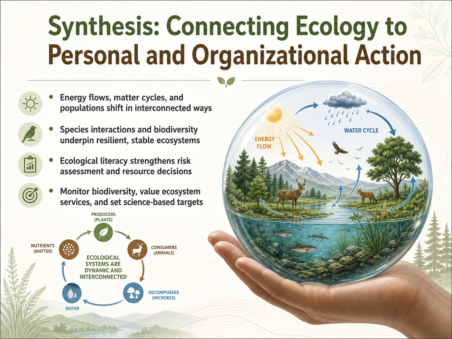 Synthesis: Connecting Ecology to Personal and Organizational Action