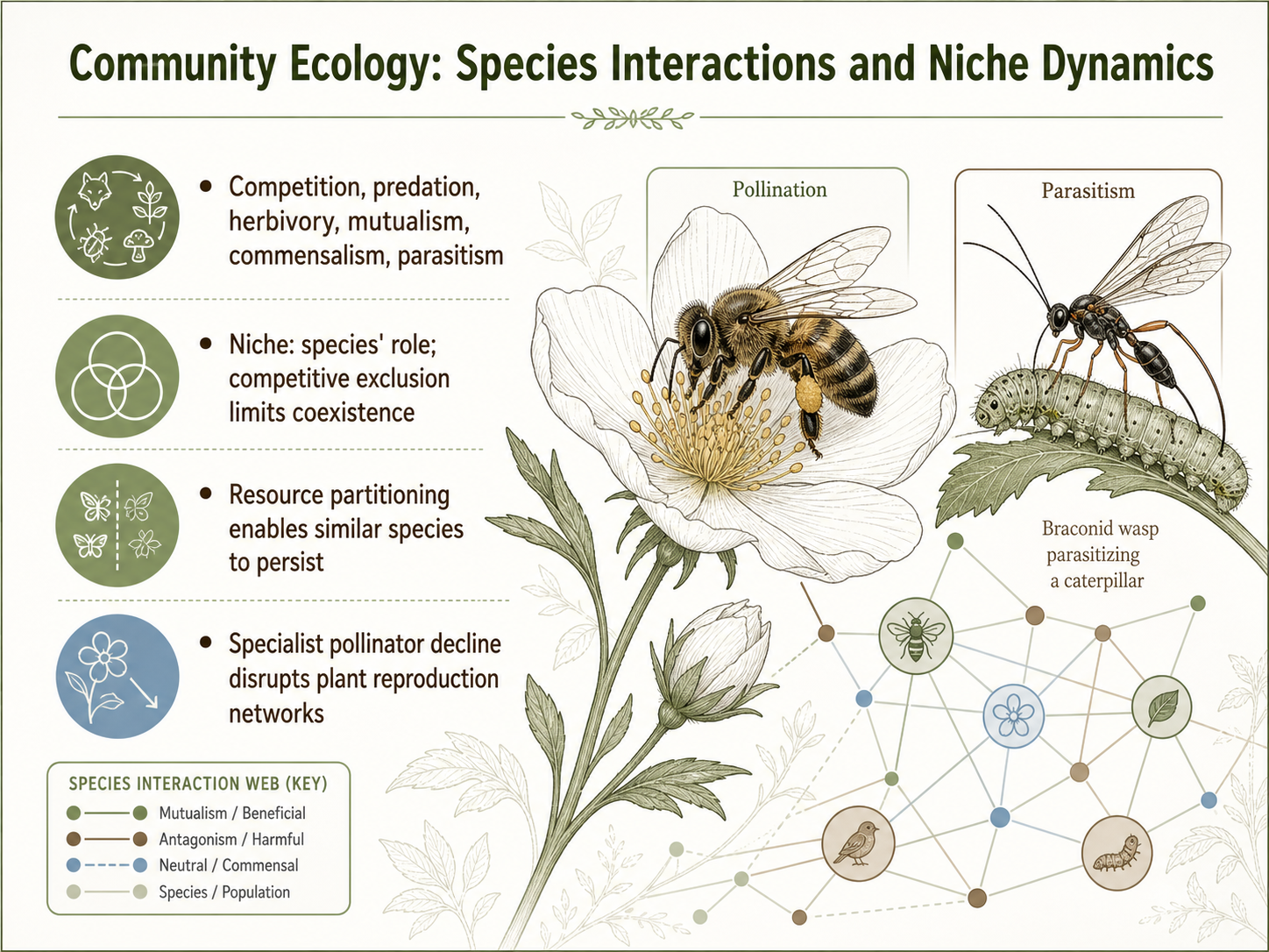 Community Ecology: Species Interactions and Niche Dynamics
