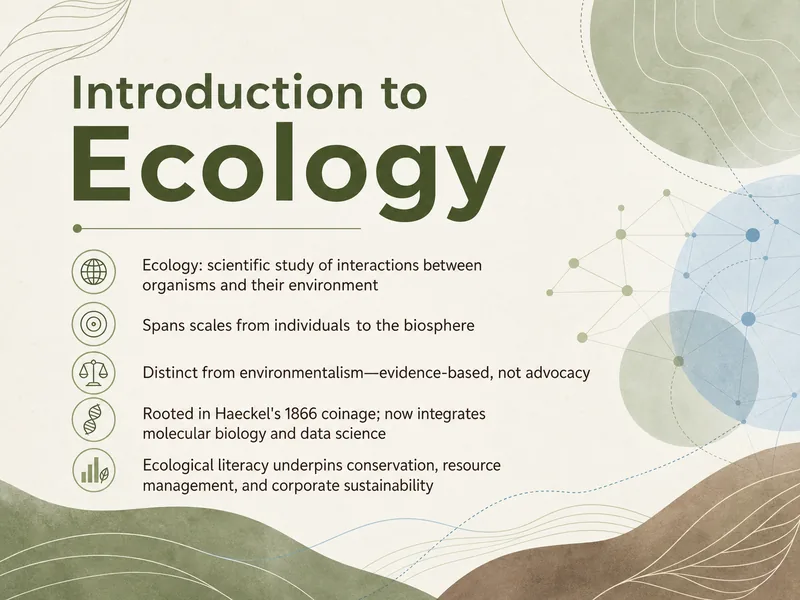 Introduction to Ecology — digital-human course