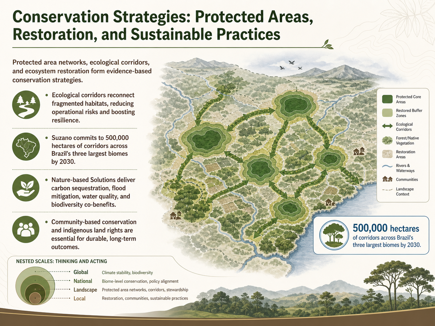 Conservation Strategies: Protected Areas, Restoration, and Sustainable Practices