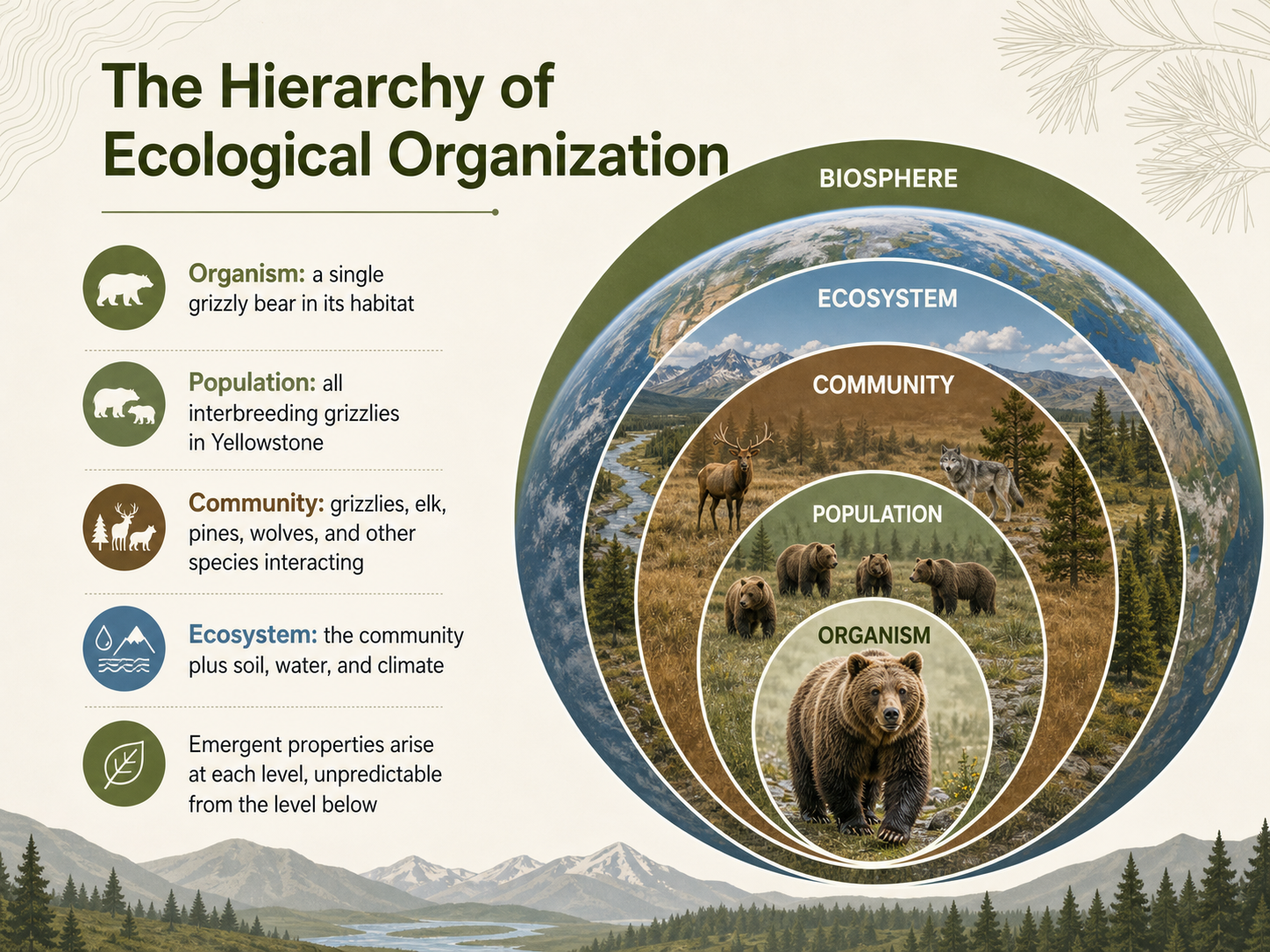 The Hierarchy of Ecological Organization