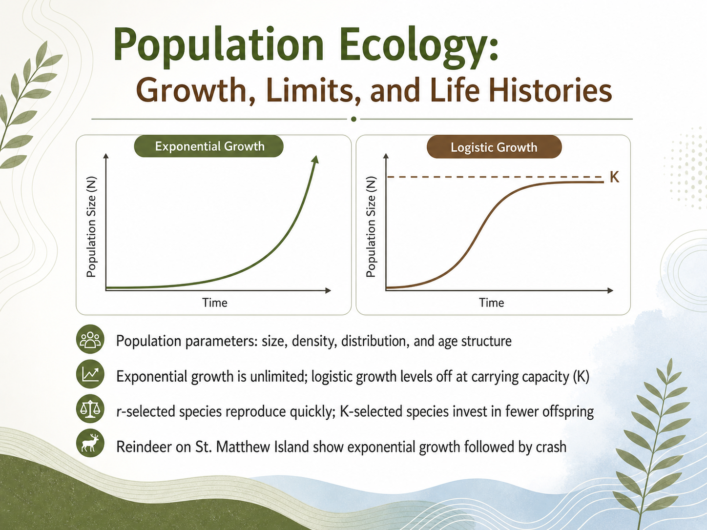 Population Ecology: Growth, Limits, and Life Histories