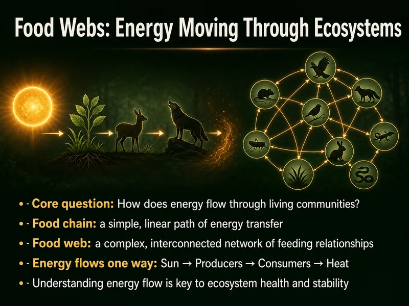 Food Webs and Energy Flow — digital-human course