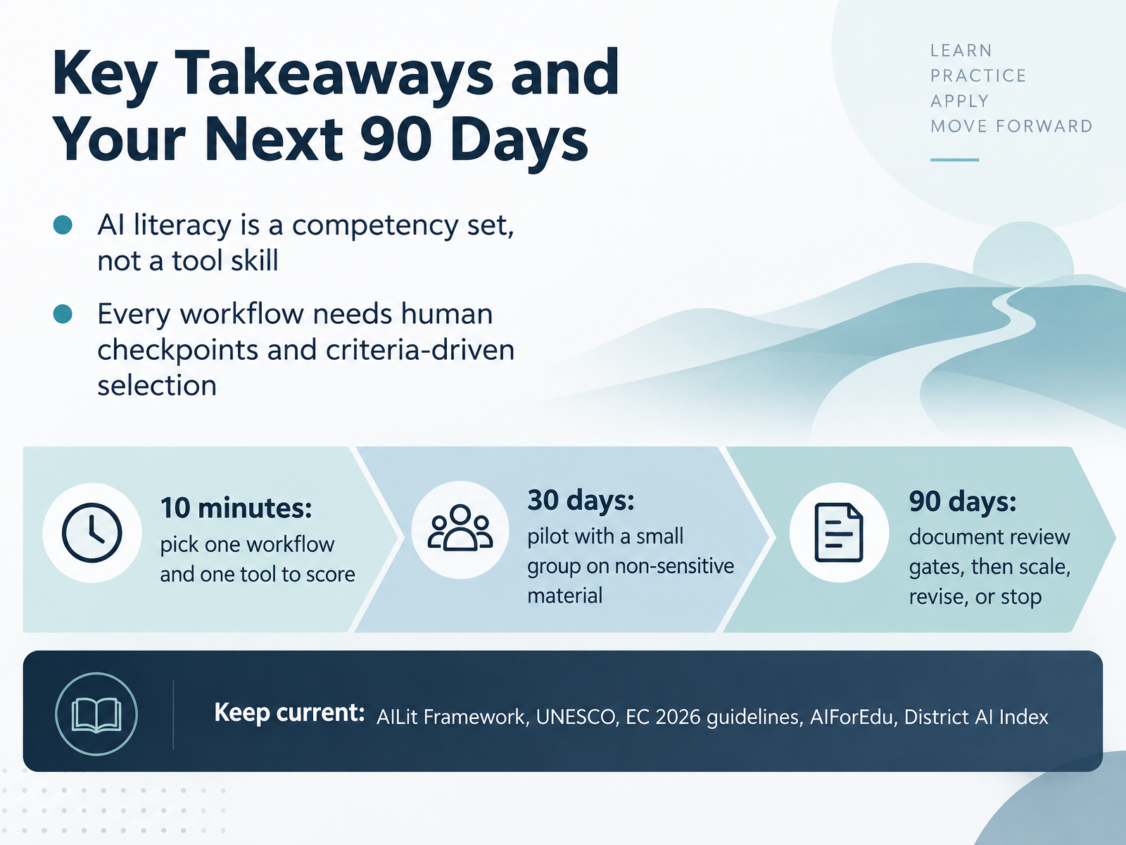 Key Takeaways and Your Next 90 Days