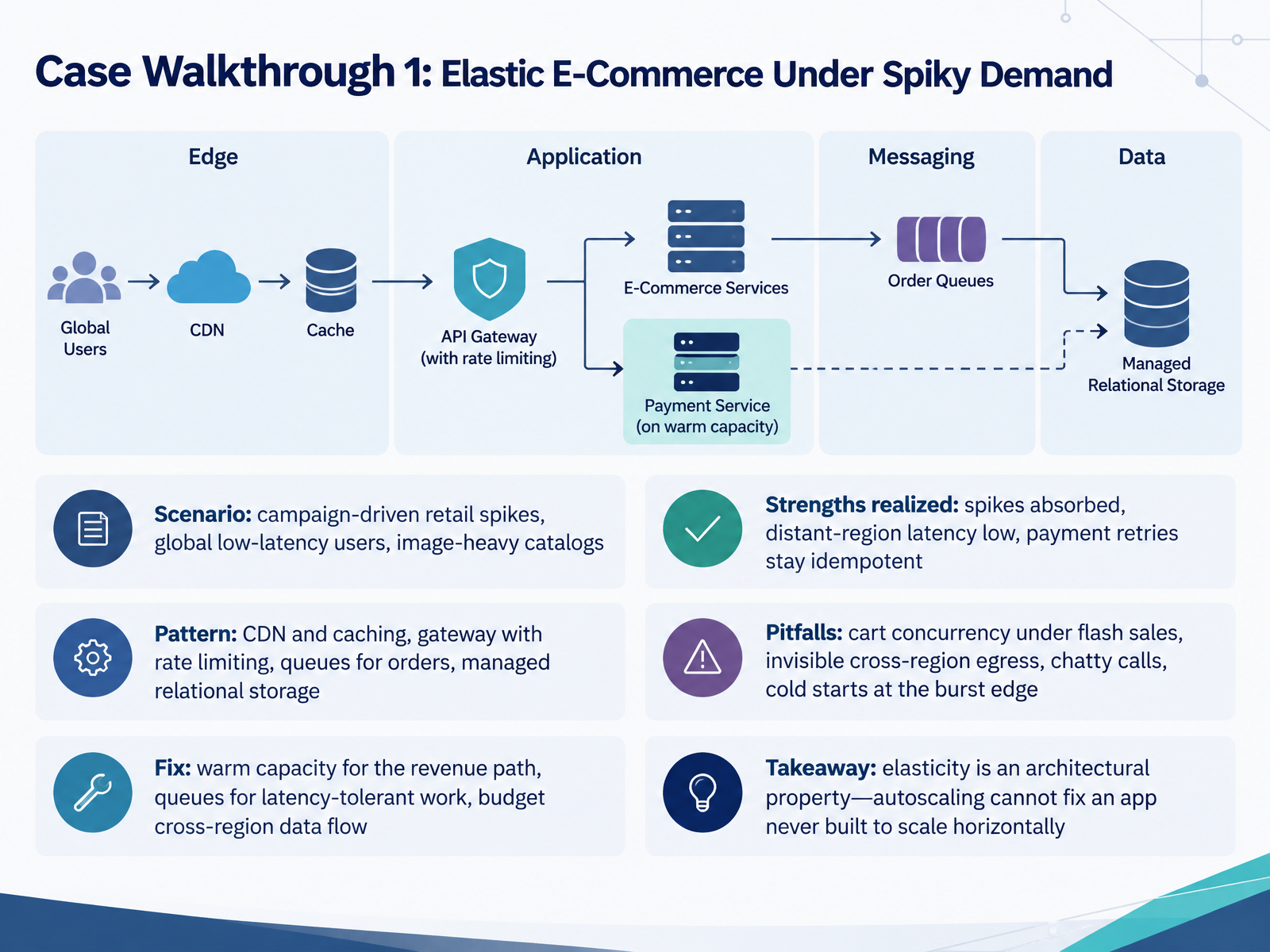 Case Walkthrough 1: Elastic E-Commerce Under Spiky Demand