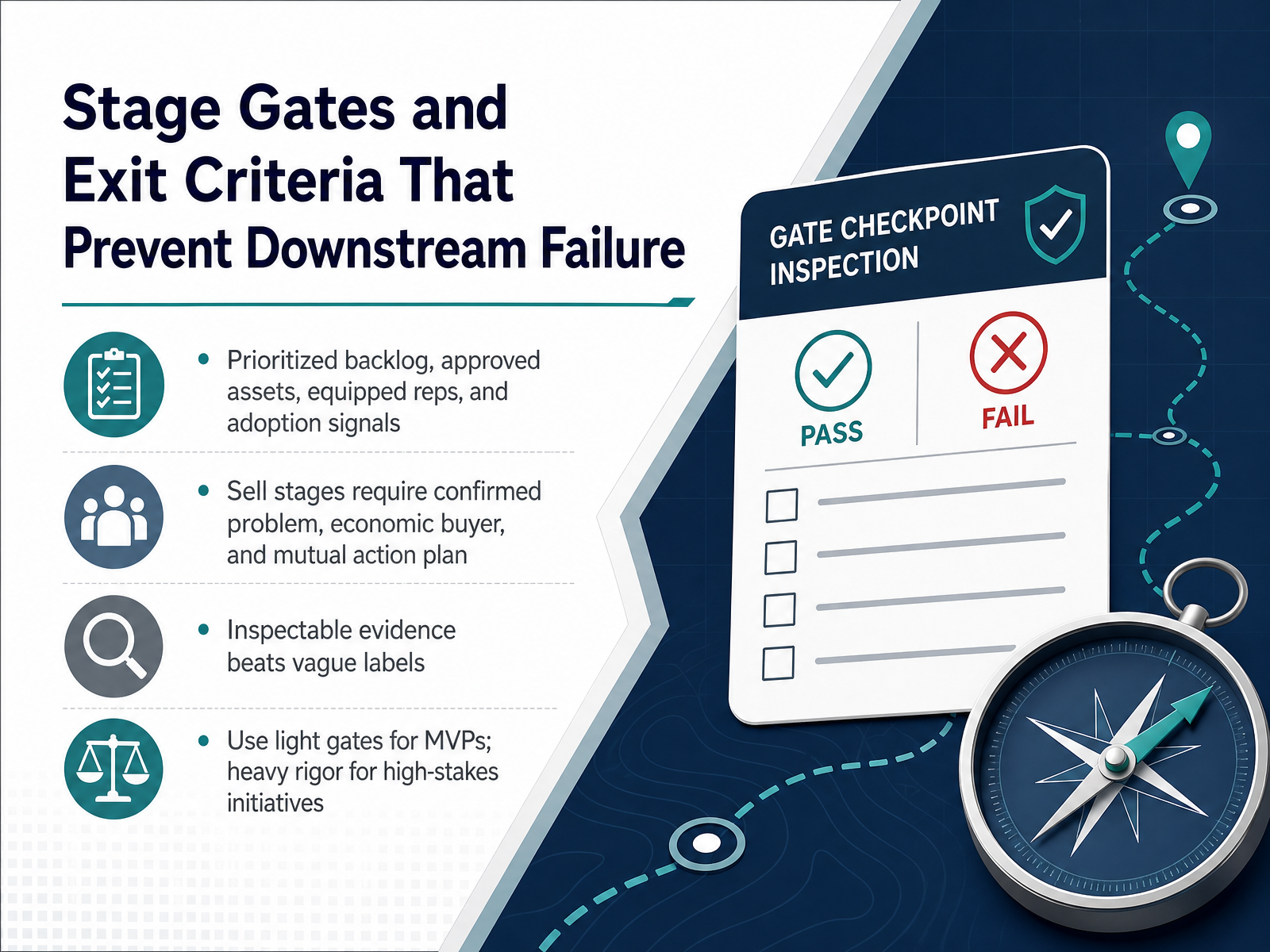 Stage Gates and Exit Criteria That Prevent Downstream Failure
