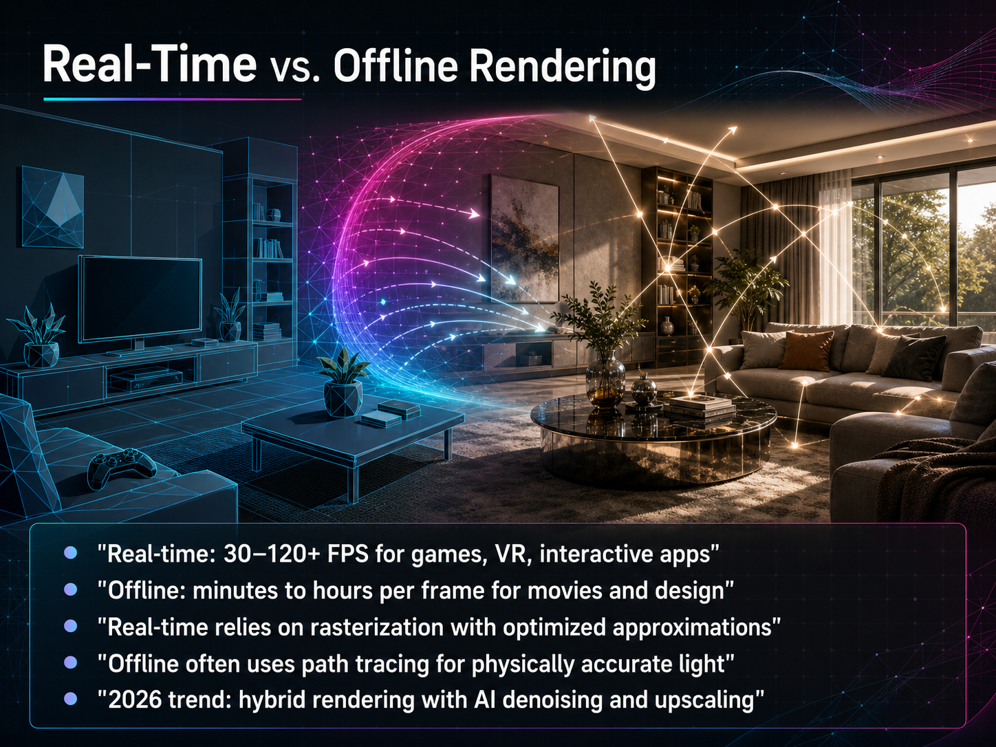 Real-Time vs. Offline Rendering