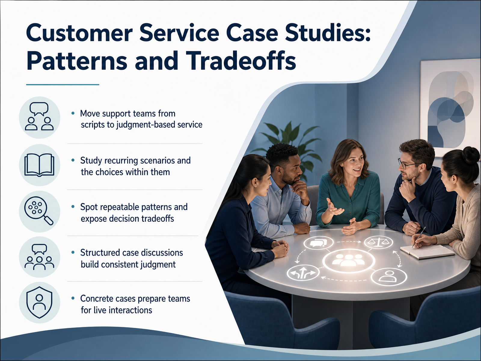 Customer Service Case Studies: Patterns and Tradeoffs