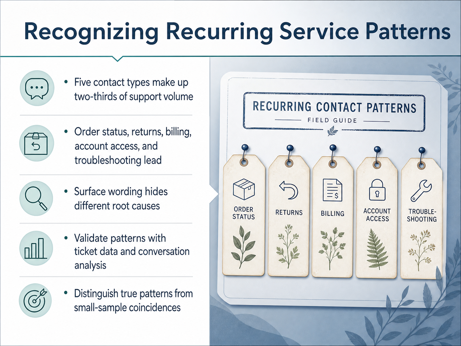 Recognizing Recurring Service Patterns