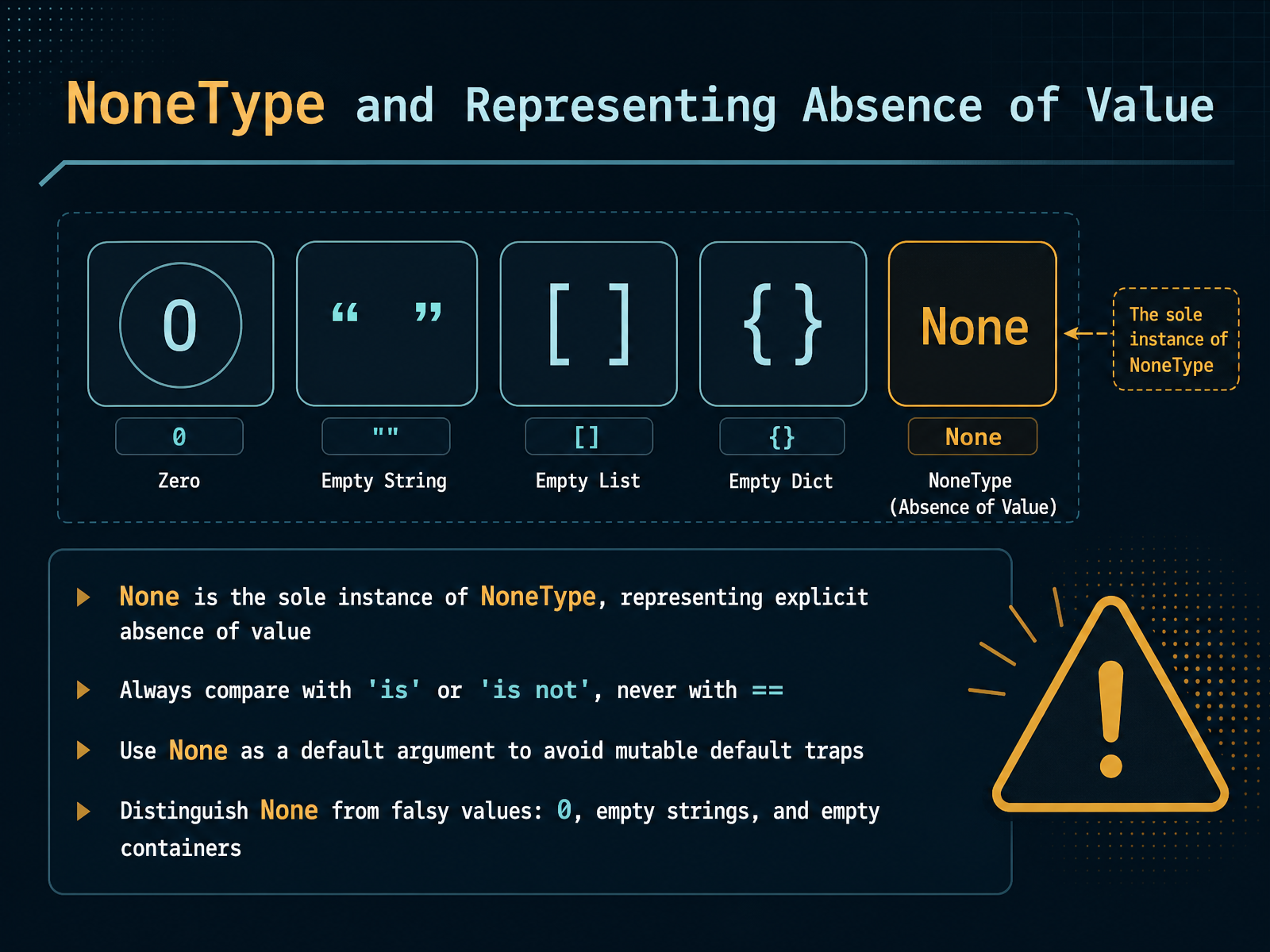 NoneType and Representing Absence of Value