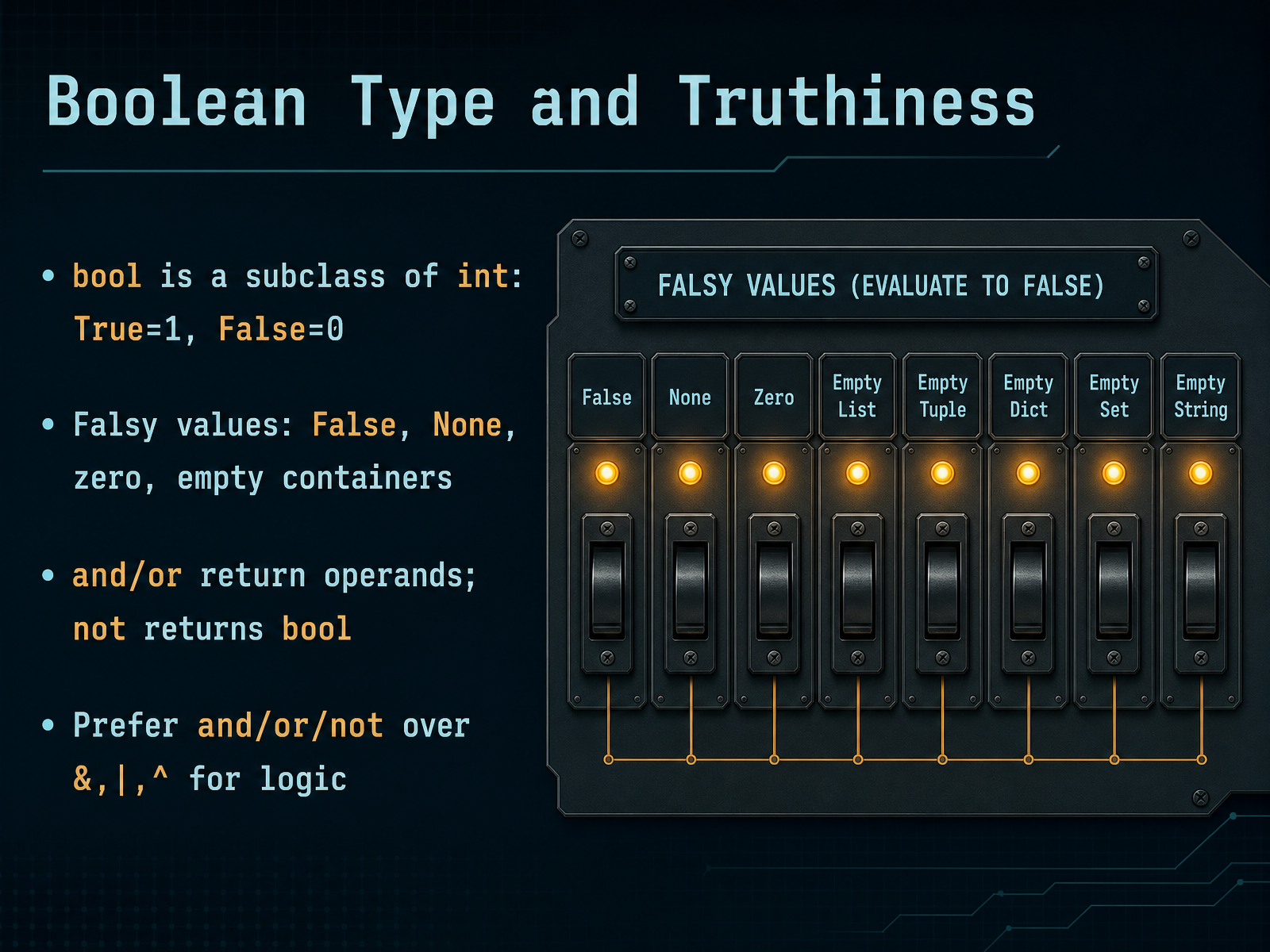 Boolean Type and Truthiness