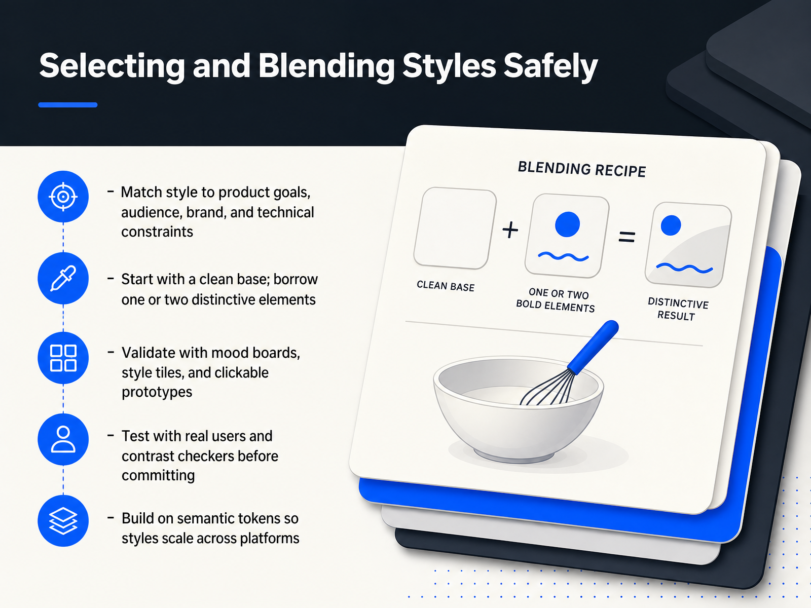 Selecting and Blending Styles Safely