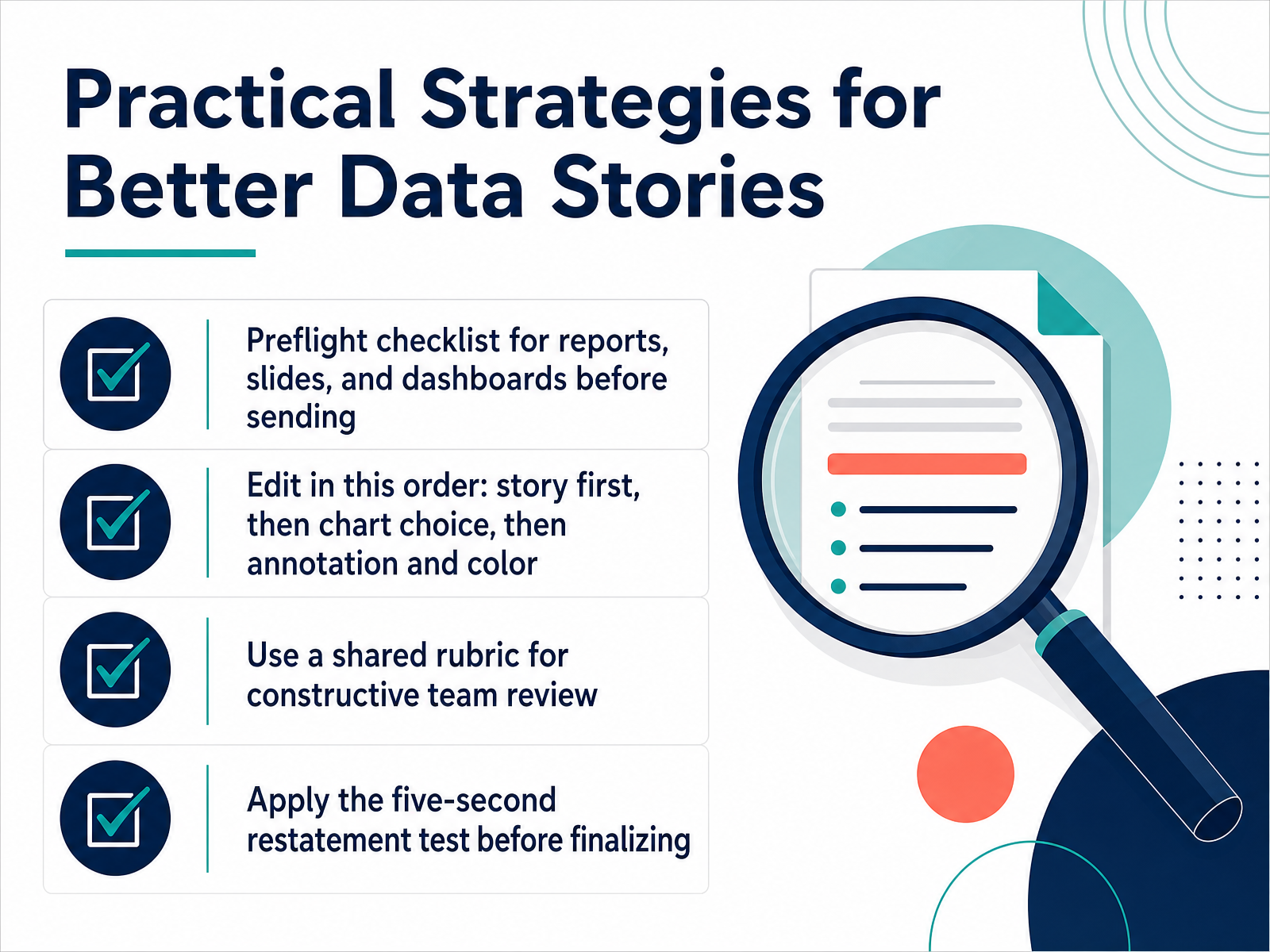 Practical Strategies for Better Data Stories
