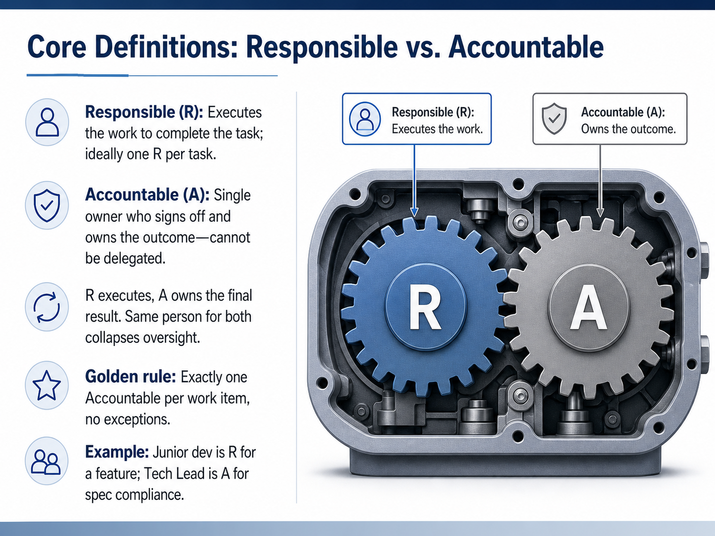 Core Definitions: Responsible vs. Accountable