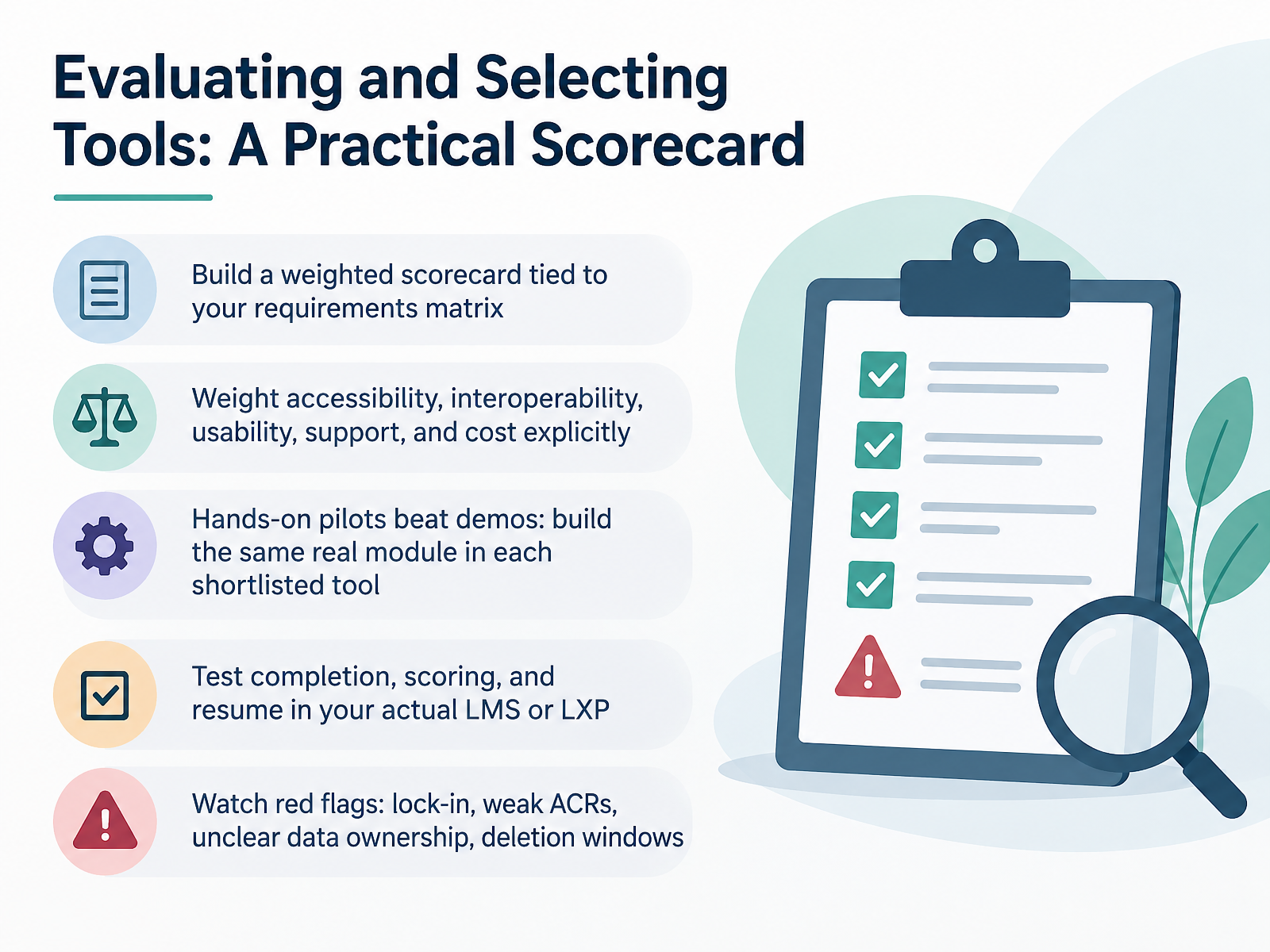 Evaluating and Selecting Tools: A Practical Scorecard