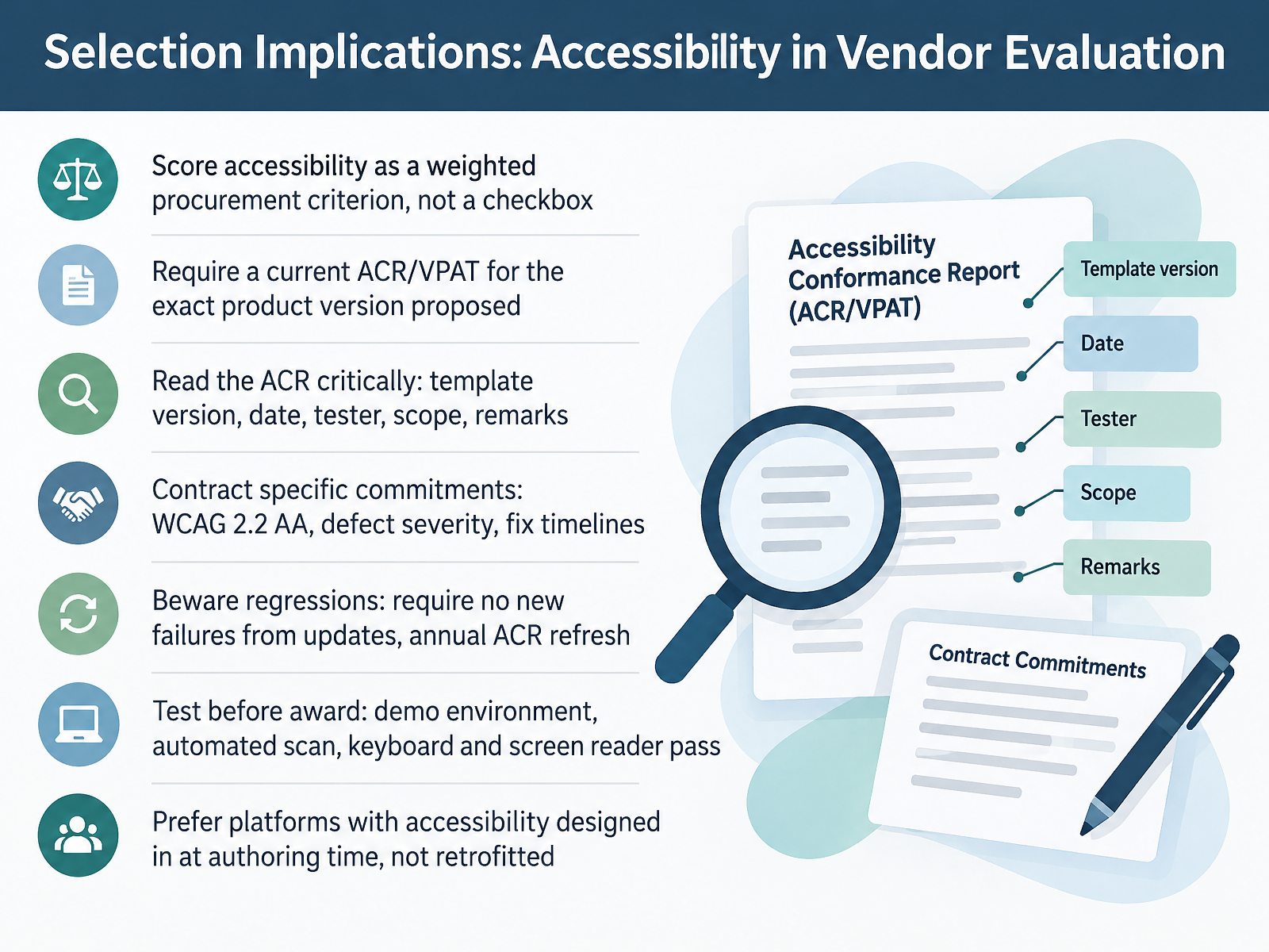 Selection Implications: Accessibility in Vendor Evaluation