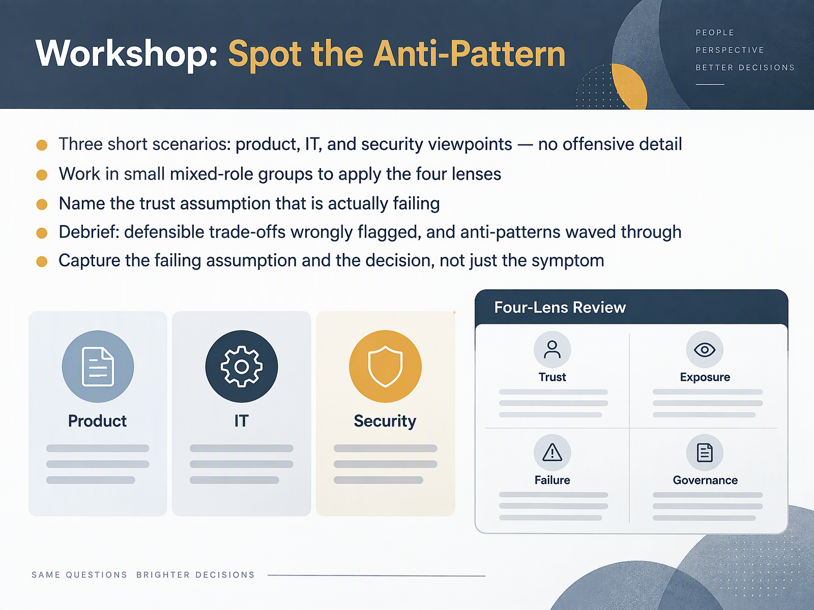 Workshop: Spot the Anti-Pattern