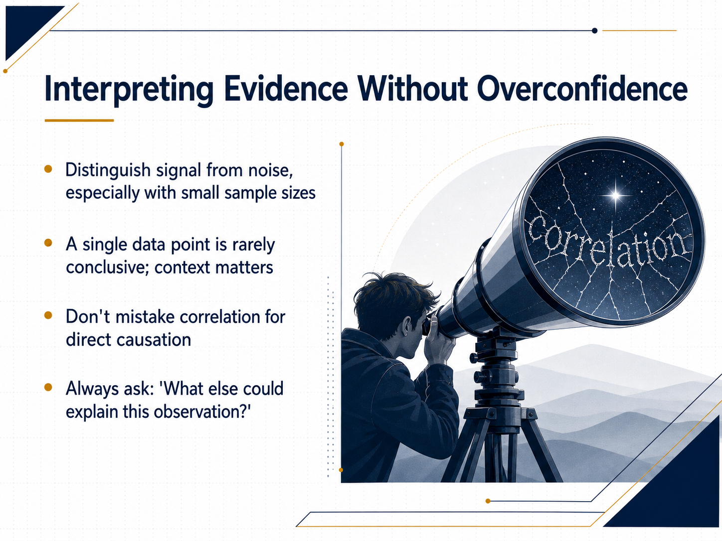 Interpreting Evidence Without Overconfidence