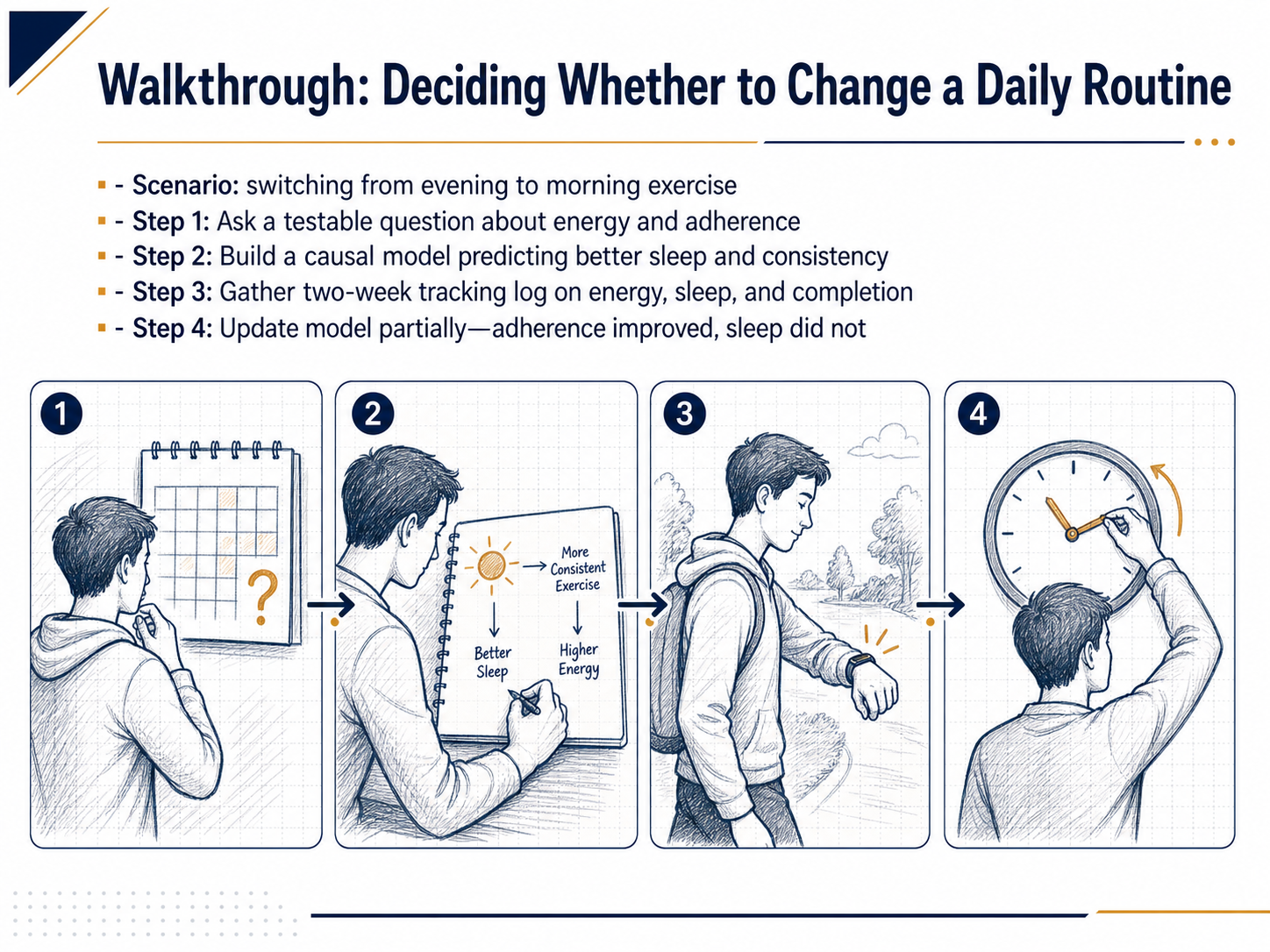 Walkthrough: Deciding Whether to Change a Daily Routine