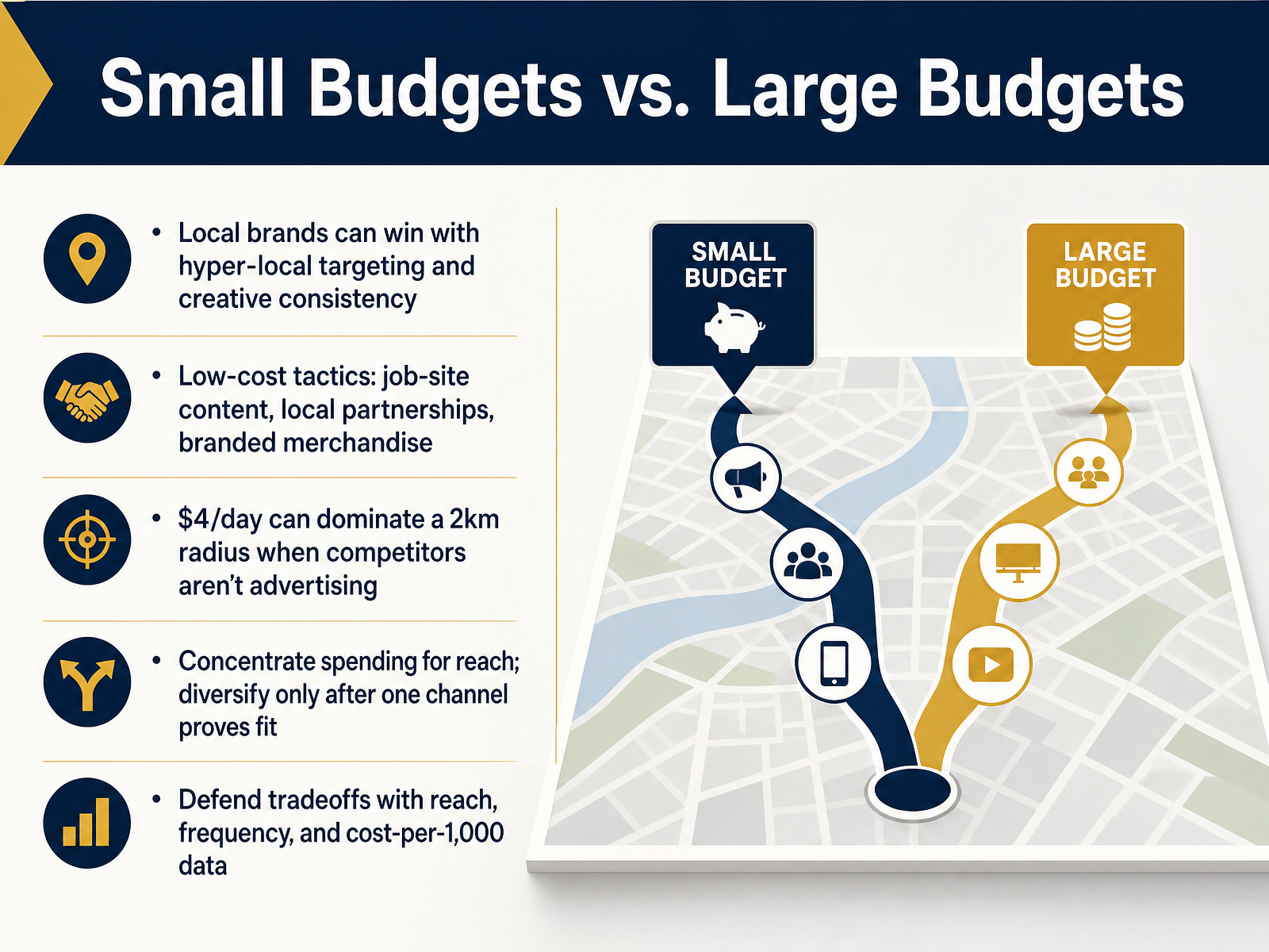 Small Budgets vs. Large Budgets
