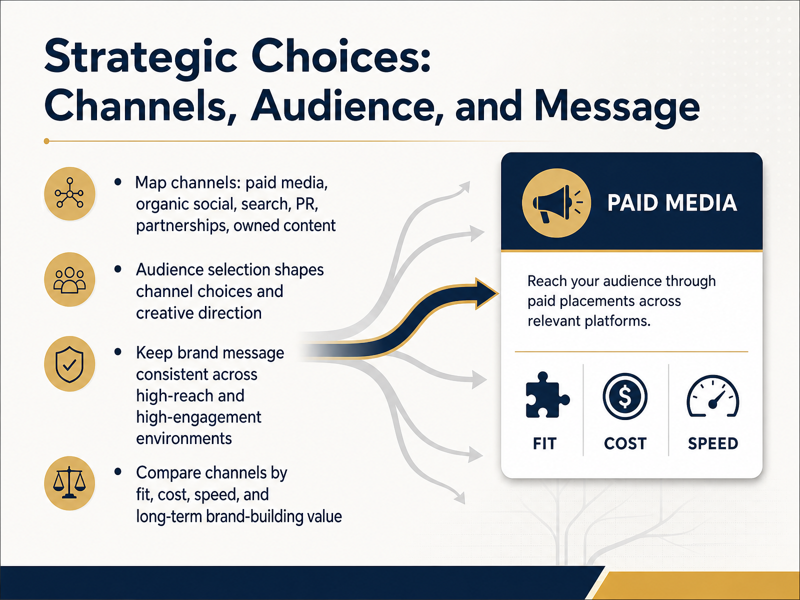 Strategic Choices: Channels, Audience, and Message