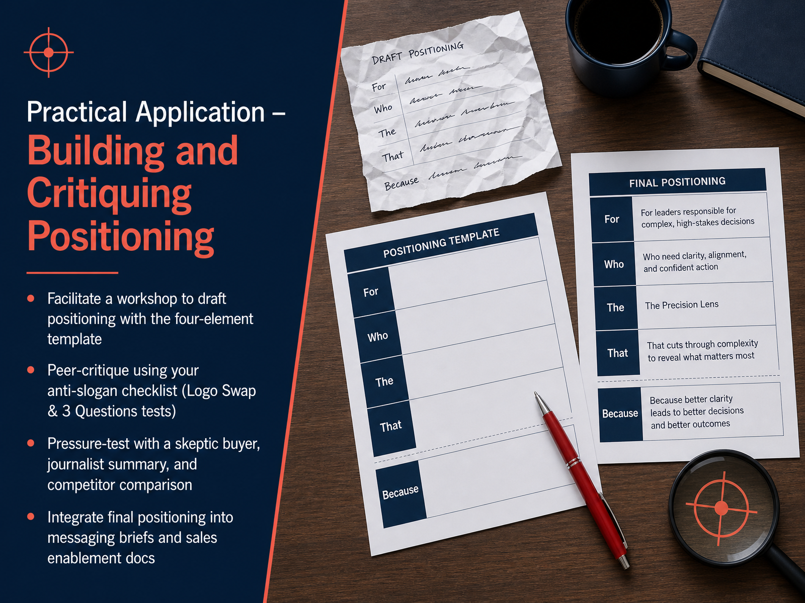 Practical Application – Building and Critiquing Positioning