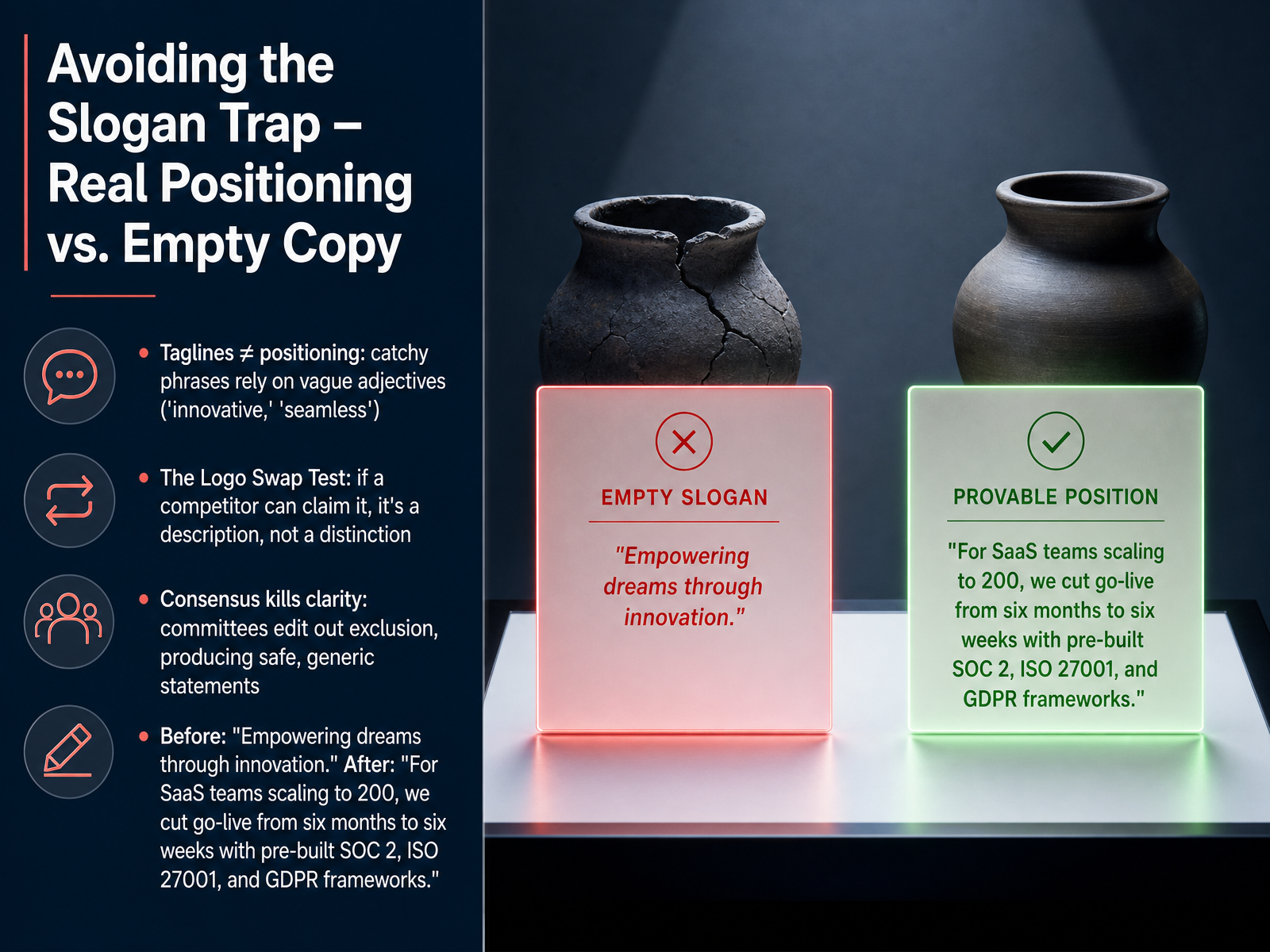Avoiding the Slogan Trap – Real Positioning vs. Empty Copy