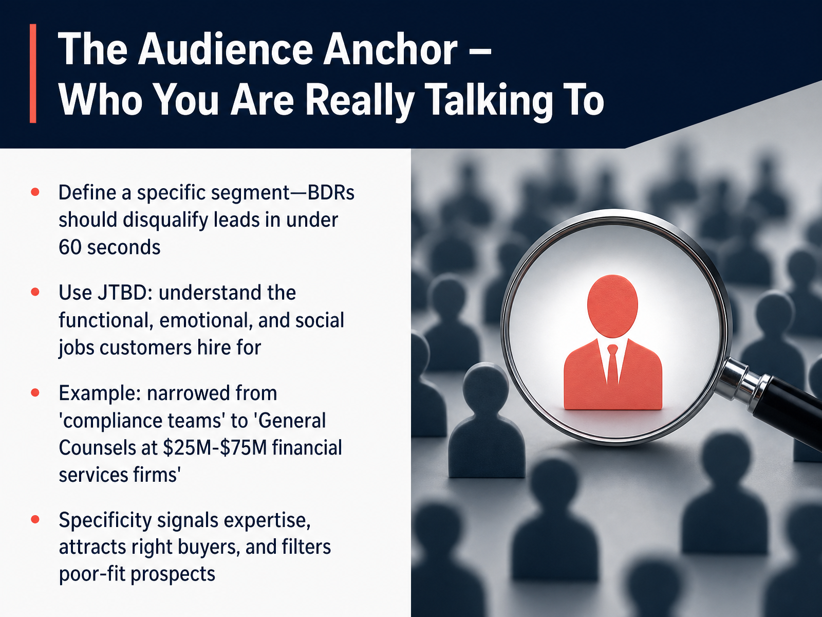The Audience Anchor – Who You Are Really Talking To