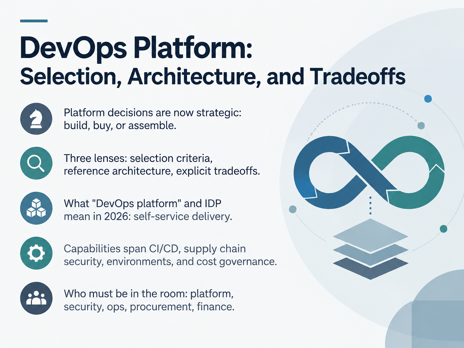 DevOps Platform Selection and Architecture