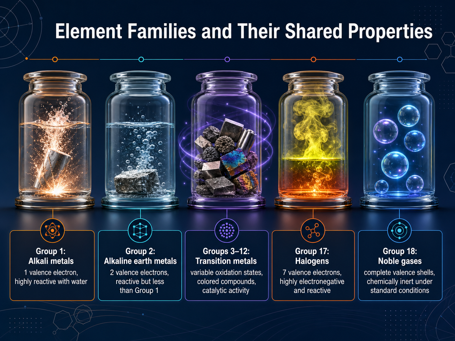 Element Families and Their Shared Properties
