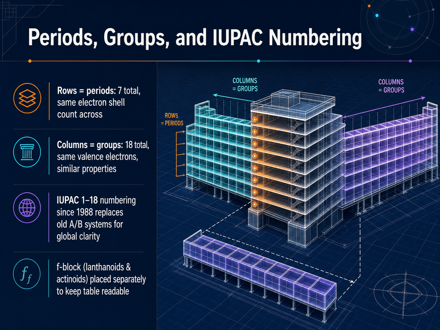Periods, Groups, and IUPAC Numbering