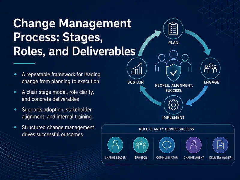 Change Management: Stages, Roles, Deliverables — digital-human course