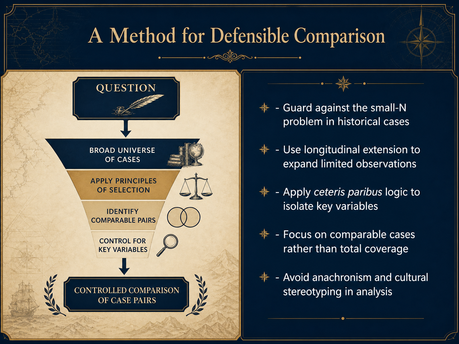 A Method for Defensible Comparison