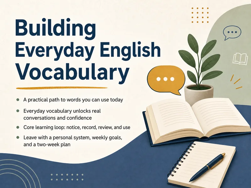 Everyday English Vocabulary Builder — digital-human course